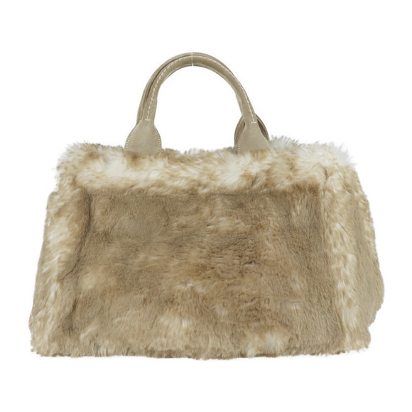 Prada Faux Fur Canapa Cipria - Picture 3 of 9
